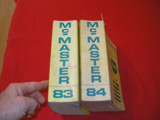 2 Vintage McMaster Supply Co.  Catalogs No.  83 & 84 Industrial 1977 1978 2