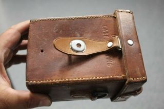 Vintage Wwii M14 60mm Mortar Leather Ammo/sight Carrying Case D29377 Us Military