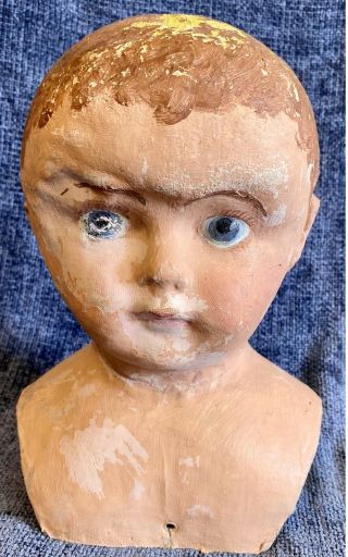 Antique Cloth Fixer Upper Martha Chase Doll Head