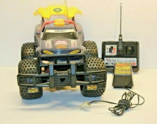 Vintage Nikko Nitro Blaster Off Road 9.  6v Rc Racing Truck With Charger