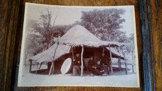 1896 ANTIQUE PHOTOGRAPH WILLIAM RAUSCH - BULAWAYO - SOLDIERS SECOND MATABELE WAR 2