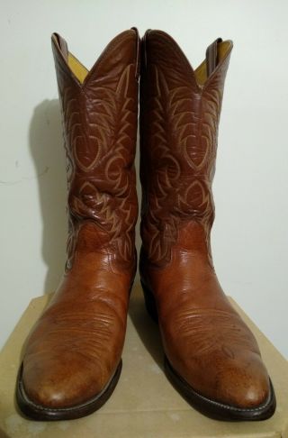 Vintage Nocona Cowboy Boots 9.  5d Leather Western Men 