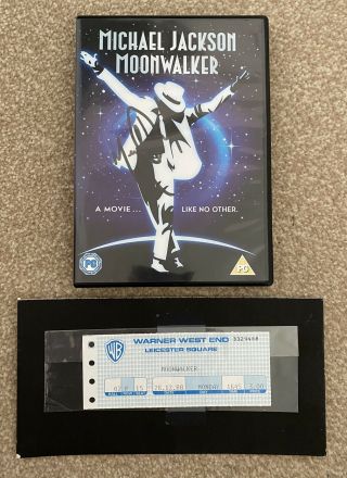 Michael Jackson Moonwalker Vintage West End Cinema Ticket 26/12/1988 2