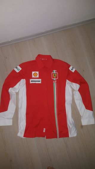 Ferrari Scuderia F1 Racing Team Vintage Shirt Raikonen Massa
