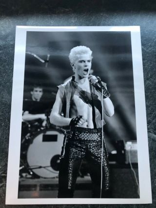 Vintage Official Press Photograph Of Billy Idol