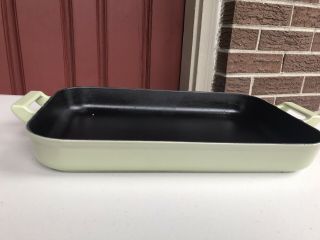 Vintage Club Colorcast Waterford Ireland Green Cast Iron Casserole Dish No 14