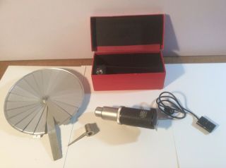 Vintage Leica E.  Leitz Wetzlar Fan Flash Unit Synchronblitzer - Made In Germany