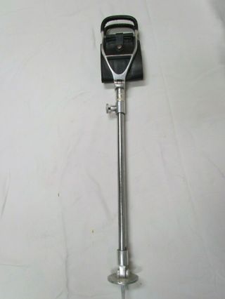 Adjustable Vintage Golf Shooting Spike Walking Stick Leather Seat Folding Adjust