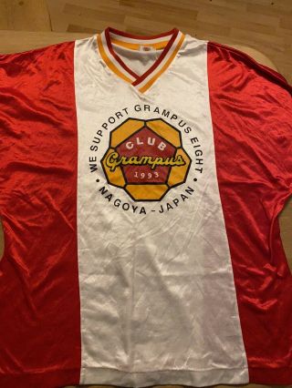 Vintage Nagoya Grampus 8 Fan Club Shirt Jersey 1993 L / Xl Japanese J League