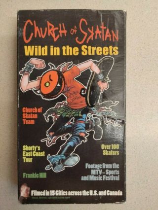 Church Of Skatan: Wild In The Streets Vintage Vhs 90 