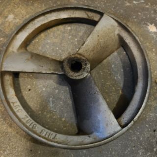 Vintage 10 Inch Air Compressor Flywheel Pully