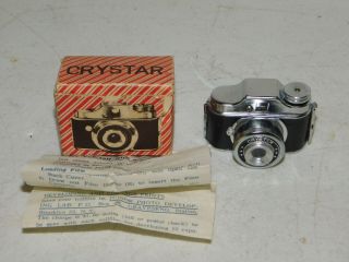Vintage Mini Spy Camera Crystar Camera In Plastic Nos