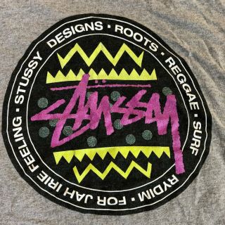 Vintage Stussy T Shirt Xl Grey Roots Reggae Short Sleeve Spell Out