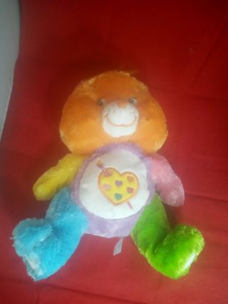 Care Bear Work Of Heart 14 " Plush 2005 Colorful -
