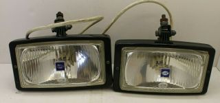 Classic Vintage Hella Large Fog Spot Lights Switched Lorry Car Van