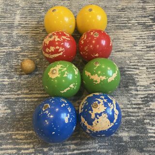 Vintage Sportcraft Classic Bocce Ball Set Italy Lawn Outdoor Game 3