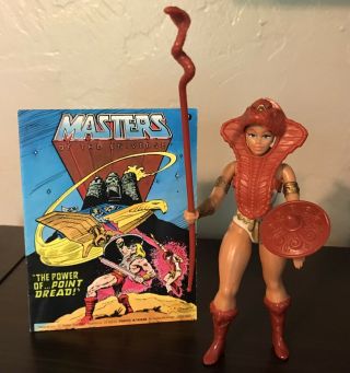 Motu Vintage Masters Of The Universe He - Man Teela 100 Complete W Comic
