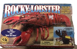 Gemmy - Vintage Rocky the Singing Lobster w/ Motion Detection - & 3