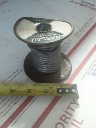 Vintage Nassau solder B Stearine Core 7241 Weighs 1 Pound 10.  9 Ounces 3