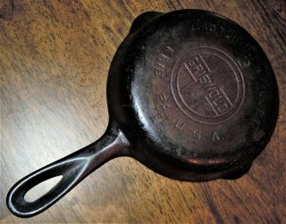 Vintage Cast Iron Griswold 3 705 - A Large Logo Block Letters Small Skillet 7 "