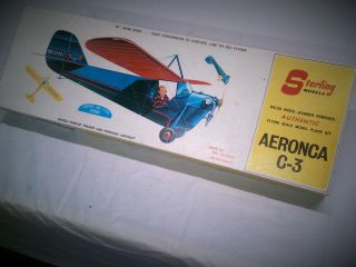 Vintage Sterling Aeronca C - 3 Kit A25 36 " Ws Die Cut Parts,  Glow Or Elec.