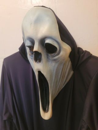 Vintage 1995 Screaming Ghoul Mask With Long Robe Belt One Size Fits Most Adults