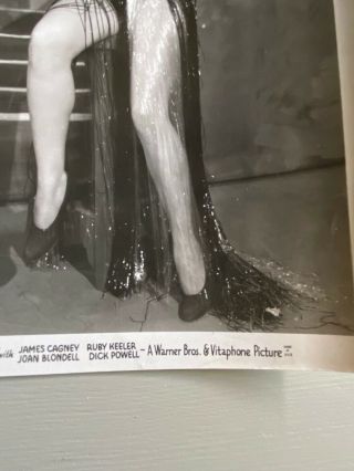 Vintage Photograph Footlight Parade Ruby Keeler 1933 Movie Warner Bros Vitaphone 3