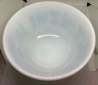 Vintage Pyrex Amish Butterprint Turquoise on White 402 Mixing Bowl 1 1/2 QT 2