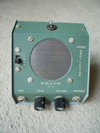 Vintage Heath Hd - 16 Code Oscillator Heathkit Ham Radio Morse Code,
