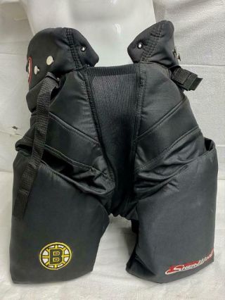 Very Rare Vintage Sherwood Boston Bruins Nhl Padded Hockey Girdle Shorts