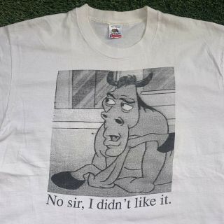Vintage Ren And Stimpy T Shirt Mr.  Horse No Sir I Didn’t Like It Xl 90s Cartoon