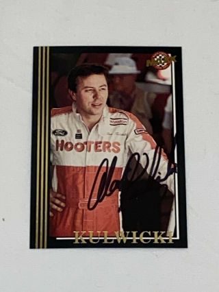Alan Kulwicki Hooters Champ 1992 Maxx Signed Legends Winston Cup Vintage Card 7
