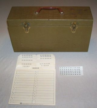 Vintage Double Sided 45 Rpm Carry Case With Index & Id Stickers Complete