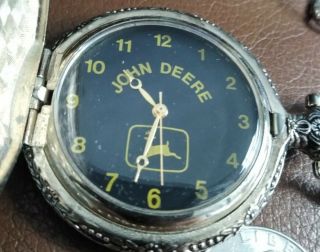 Vintage John Deere Pocket Watch And Fob