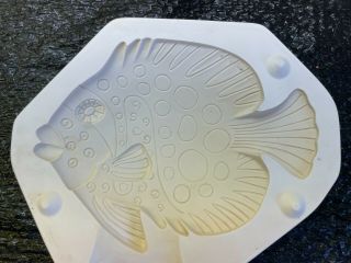 Vintage Clay Magic Ceramic Mold 2613 Large Sun Fish