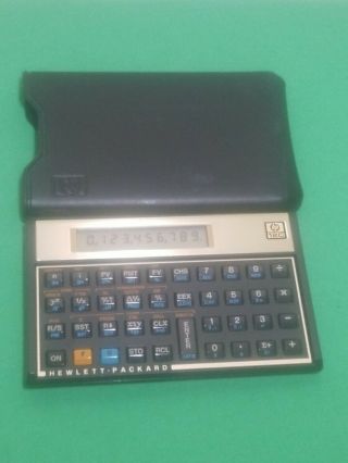 Vintage Hp Hewlett Packard Hp 12c Financial Calculator W/ Case