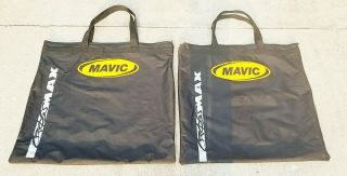 2 Vintage Mavic Crossmax Bicycle Bike Wheel Case Bags Carry Travel Race 26 " Tire