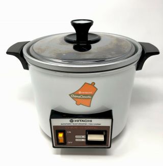 Vintage Hitachi Chime - O - Matic Automatic Food Steamer Rice Cooker Rd - 5083 8.  3 Cup