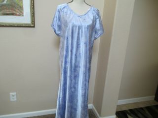Vintage Inner Most Maxi Satin Short Sleeve Nightgown Xl -