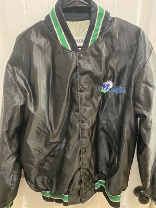 Vintage Dallas Mavericks Delong Satin Jacket Xl