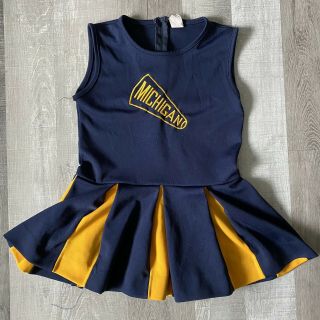 Vintage Little King Michigan Wolverines 80s Cheerleading Uniform