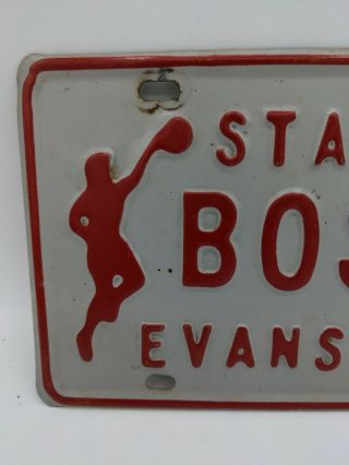 Evansville Indiana Boss High School Basketball State Champs 62 License Plate Vtg 2