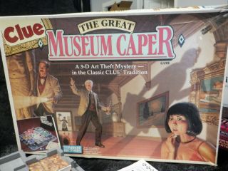 Vintage 1991 Parker Bros.  Clue - The Great Museum Caper Board Game - Complete