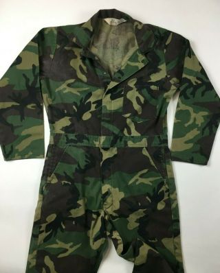 Vintage REDHEAD Men ' s Coverall Jumpsuit M Camouflage Camo Cotton USA Hunting D3 2