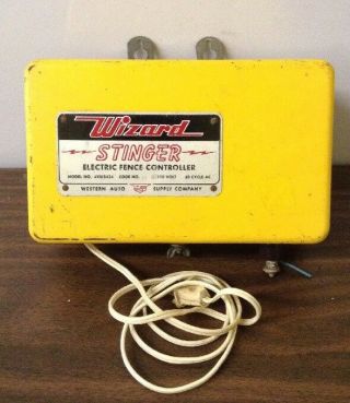 Vtg Wizard Stinger Electric Fence Controller By Western Auto Supply