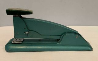 Vintage Swingline No.  4 Green Speed Stapler Art Deco Office Desk Accessory Rare
