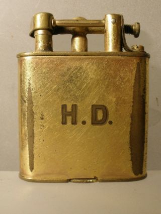 Vintage Dunhill Le Briquet Lift Arm Lighter Gold Plate