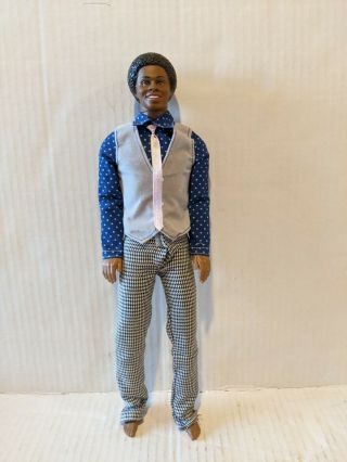 Mattel Vintage Black Ken Doll 1983 African American Barbie W/ Outfit