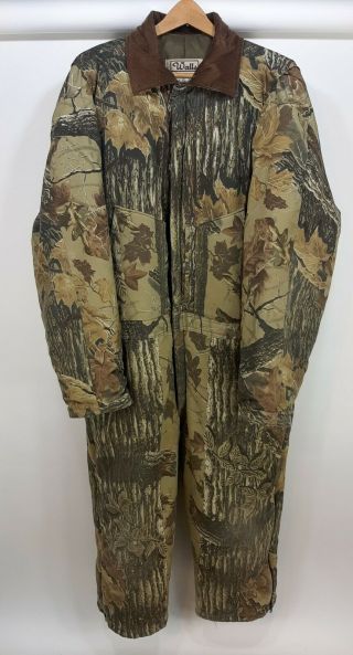 Vintage Walls Blizzard - Pruf Realtree Camo Insulated Coveralls Mens 2xl Short