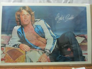 Andy Gibb 1977 Model Vintage Poster Garage Hot Guy Singer Performer Cng346